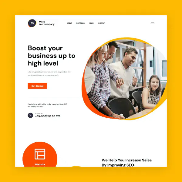 Miles – a creative portfolio and agency theme