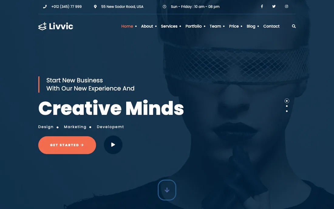Livvic Jekyll Theme screenshot 1 of 7