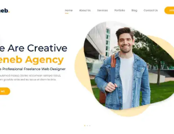 Deneb ReactJs Template preview