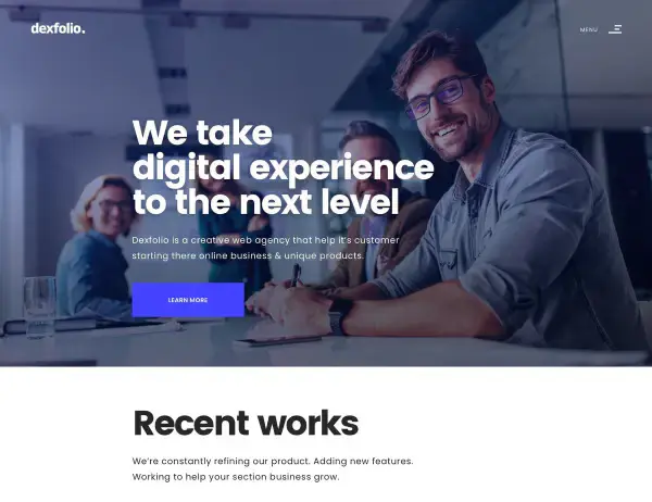Dexfolio Jekyll Theme preview