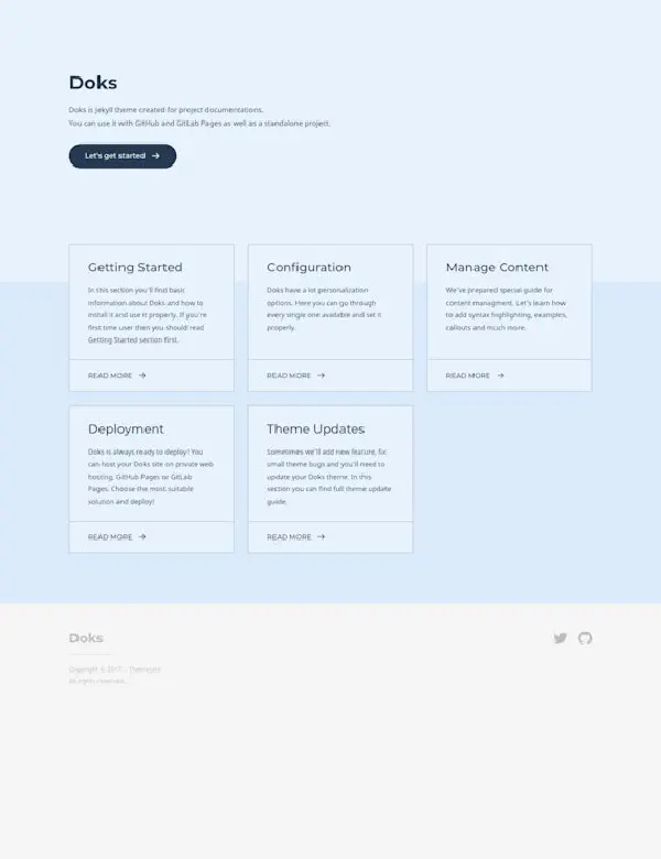 Doks Jekyll theme